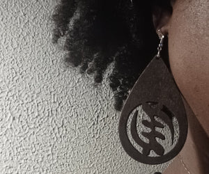 Clip on Adinkra symbol Gye Nyame Earrings