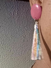 Load image into Gallery viewer, Clip on festival tassel earrings
