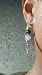 Handmade ankh bead clip ons