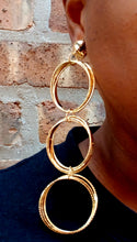 Load image into Gallery viewer, Handmade metal multi hoop clip on earrings
