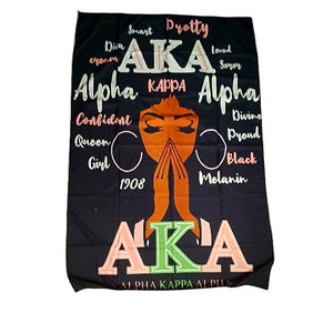 AKA Sorority Wall Tapestry 58x40 Kargo Fresh