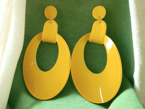 Abstract Acrylic Clip on Earrings Kargo Fresh