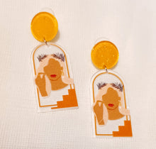 Load image into Gallery viewer, Abstract Acrylic Face Earrings Kargo Fresh
