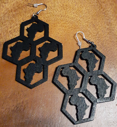 Abstract Africa Earrings Kargo Fresh