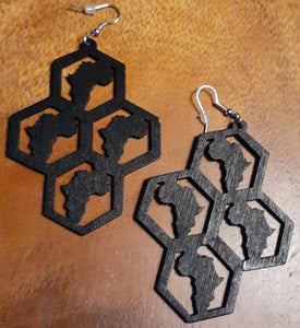 Abstract Africa Earrings Kargo Fresh