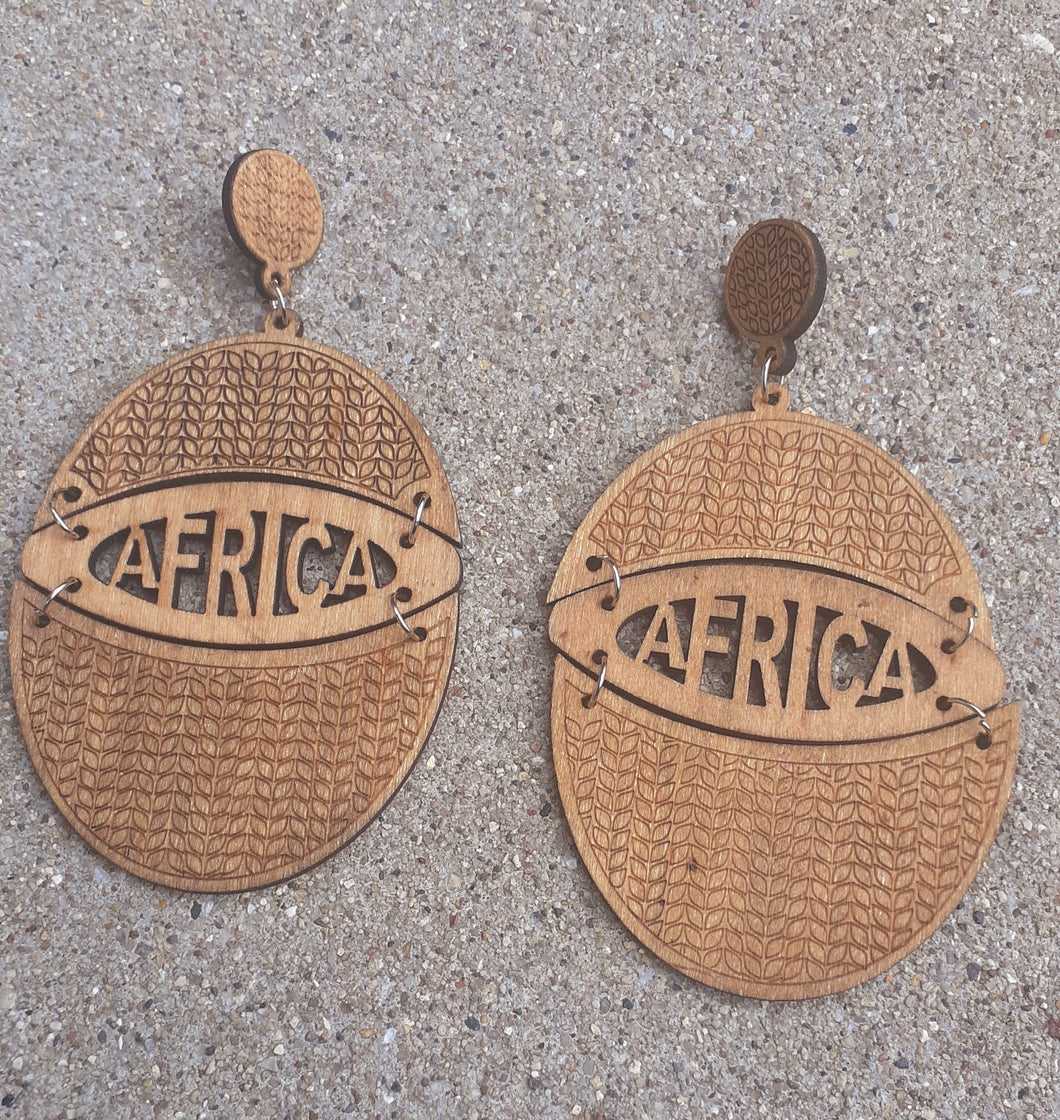 Abstract Africa Earrings Kargo Fresh