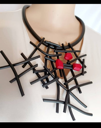 Abstract  Avant Garde Statment Necklace Kargo Fresh