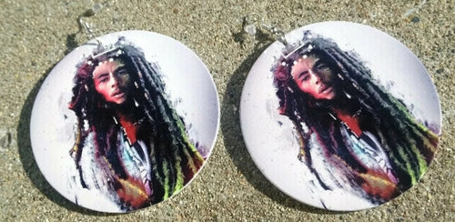 Abstract Bob Marley Earrings Kargo Fresh