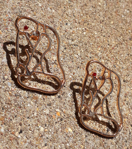 Abstract Body Image Cluster Earrings Kargo Fresh