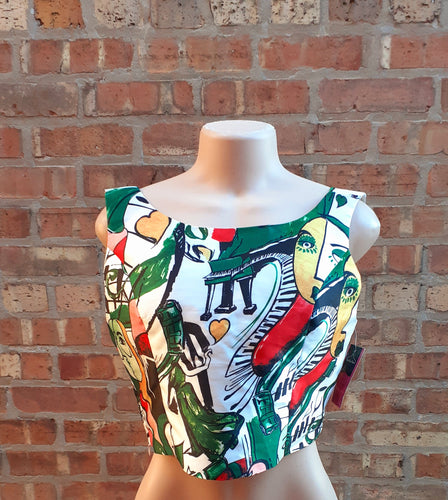 Abstract  Crop Top Large Kargo Fresh