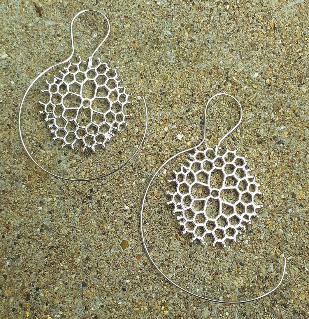 Abstract Design Hoop Earrings Kargo Fresh