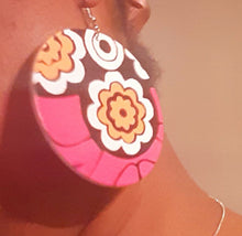 Load image into Gallery viewer, Abstract Flower Wooden Earrings Kargo Fresh
