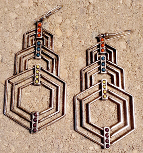 Abstract Geometric Design  Earrings Kargo Fresh