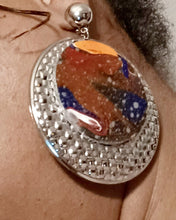 Load image into Gallery viewer, Abstract Handpainted Design Clip on Earrings Kargo Fresh
