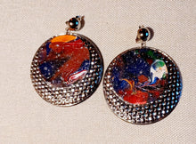 Load image into Gallery viewer, Abstract Handpainted Design Clip on Earrings Kargo Fresh
