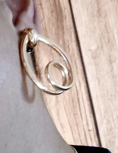 Abstract Metal Clip On Earrings Gold Kargo Fresh