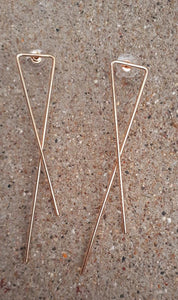 Abstract Minimalist Wire Earrings Kargo Fresh