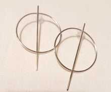 Load image into Gallery viewer, Abstract Minimalist Wire Hoop Earrings Kargo Fresh
