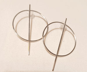 Abstract Minimalist Wire Hoop Earrings Kargo Fresh