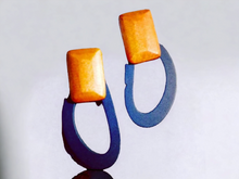 Load image into Gallery viewer, Abstract Modern Minimalist Design Wooden Earrings Kargo Fresh
