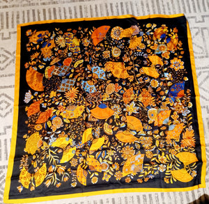 Abstract Silk Scarf Kargo Fresh