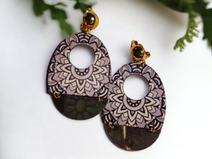 Abstract boho clip on earrings Kargo Fresh