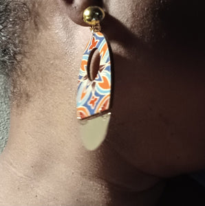 Abstract boho clip on earrings Kargo Fresh