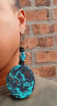 Load image into Gallery viewer, Abstract handpainted Wooden Earrings Kargo Fresh
