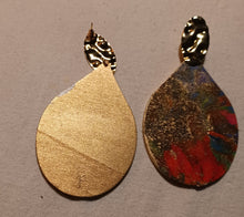 Load image into Gallery viewer, Abstract handpainted Wooden Earrings Kargo Fresh
