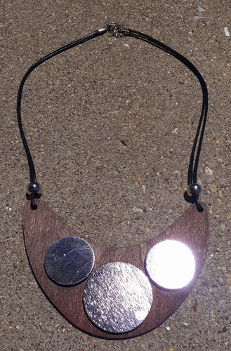 Abstract large wood Necklace Kargo Fresh