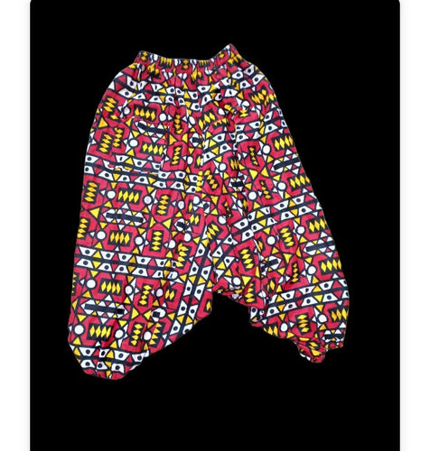 Abstract print harem pants free size unisex Kargo Fresh