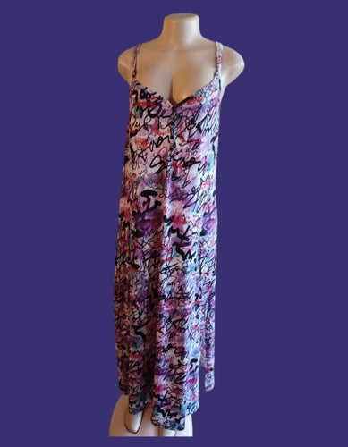 Abstract print maxi dress 4xl Kargo Fresh