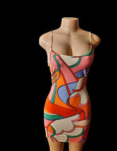 Load image into Gallery viewer, Abstract spandex dress new M Kargo Fresh
