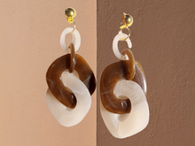 Load image into Gallery viewer, Acrylic Chain Hoop Clip on Earrings Kargo Fresh
