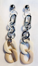 Load image into Gallery viewer, Acrylic Chain Hoop Clip on Earrings Kargo Fresh

