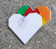 Load image into Gallery viewer, Acrylic Heart Pop Art Earrings Kargo Fresh
