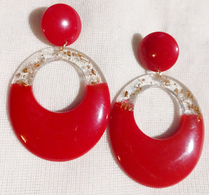 Acrylic Hoop Clip on Earrings Kargo Fresh