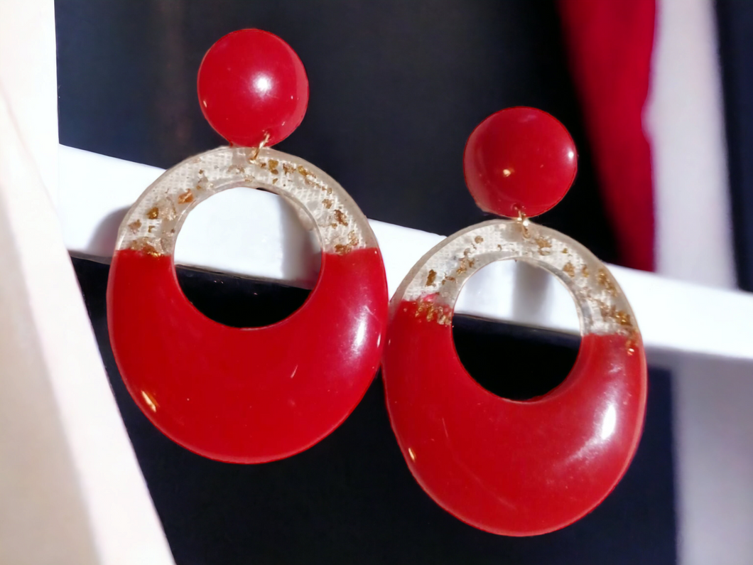 Acrylic Hoop Clip on Earrings Kargo Fresh