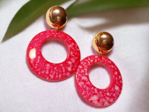 Acrylic Hoop Clip on Earrings Kargo Fresh