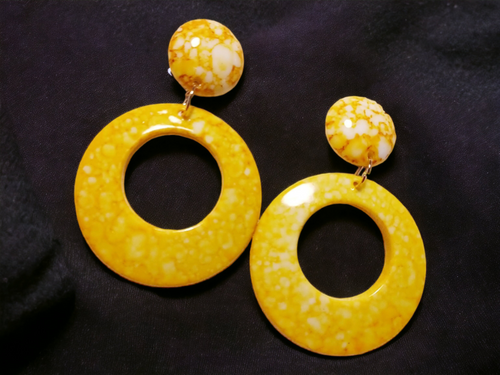 Acrylic Hoop Clip on Earrings Kargo Fresh