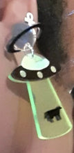 Load image into Gallery viewer, Acrylic Pop Art Area 51 UFO   Earrings Kargo Fresh
