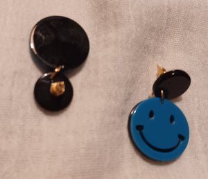 Acrylic Pop Art Smiley Face Earrings Kargo Fresh