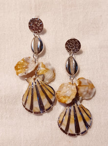 Acrylic Sea Shell Earrings Kargo Fresh