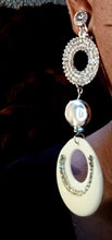Load image into Gallery viewer, Acrylic and rhinestone clip on hoops Kargo Fresh
