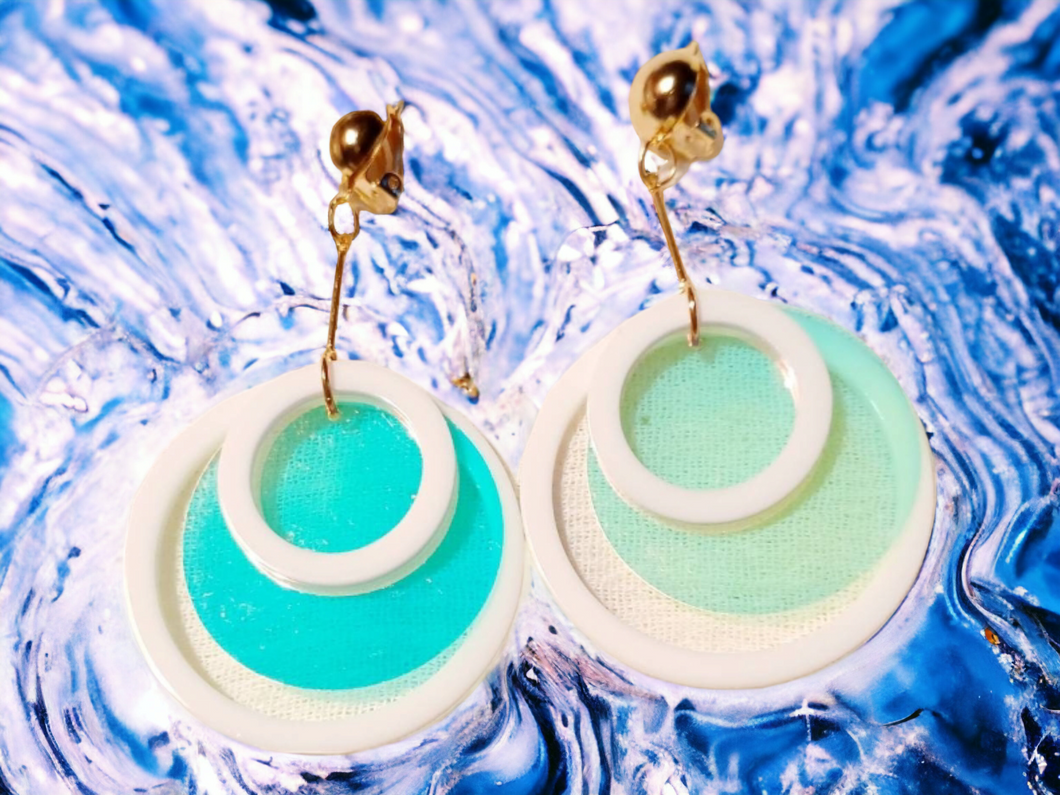 Acrylic clip on Multi hoop earrings Kargo Fresh