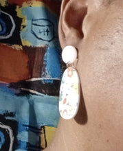 Load image into Gallery viewer, Acrylic pop art clip on earrings Kargo Fresh

