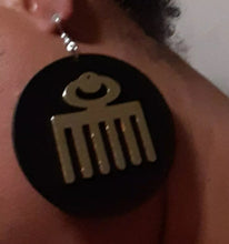 Load image into Gallery viewer, Adinkra Symbol Afrocentric Earrings Kargo Fresh
