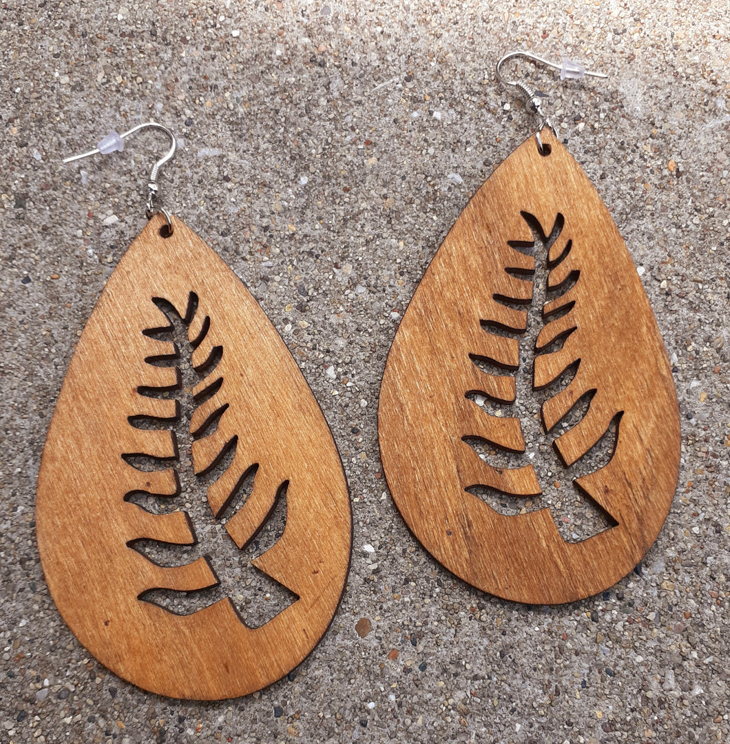 Adinkra Symbol wooden Earrings Kargo Fresh