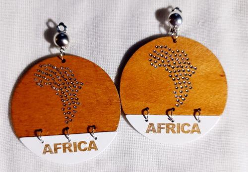 Africa Clip On Earrings Kargo Fresh
