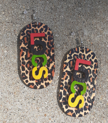 Afro centric LOCS statement Earrings Kargo Fresh